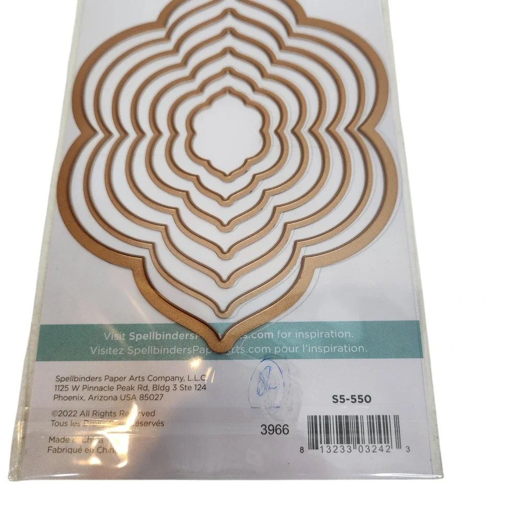 Spellbinders Essential Floral Reflection 7 Cutting Dies S5-550 Cards Scrapbook
